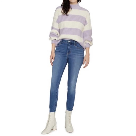 Sanctuary Cream / Lavender Tooth Stripe Sweater - Picture 4 of 7